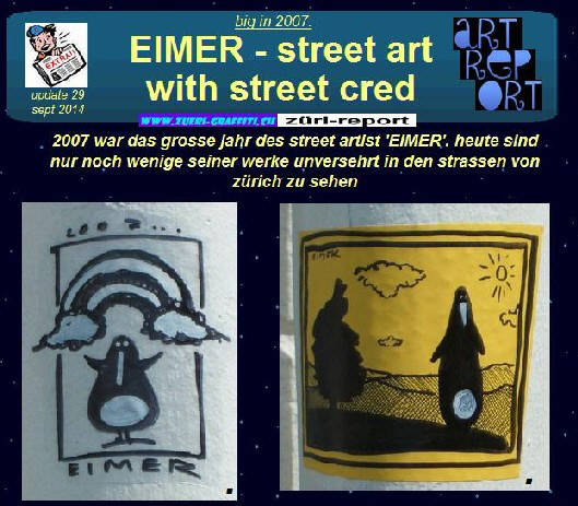 EIMER streetart stickers kleber aufkleber von EIMER zurich schweiz streetart