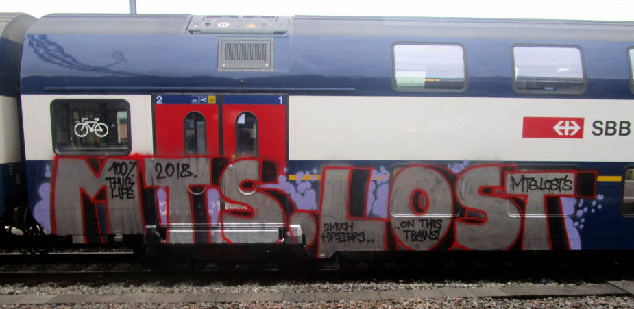 MTS LOST SBB S-Bahn graffiti zürich train