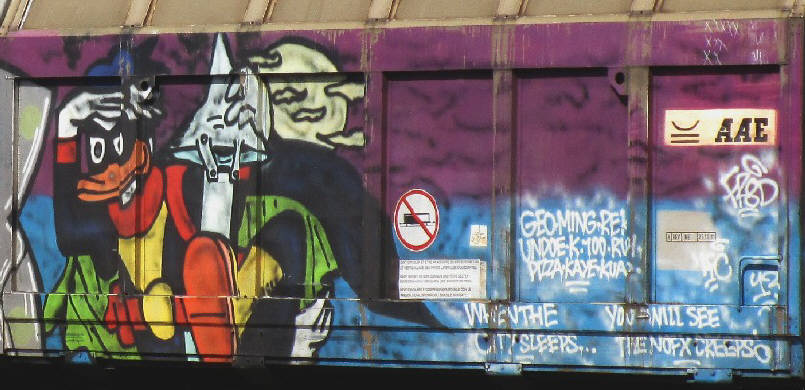 superduck graffiti zuerich switzerland