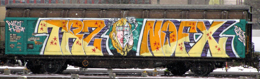 TRZ NOFX FOREVER FREE freight graffiti
