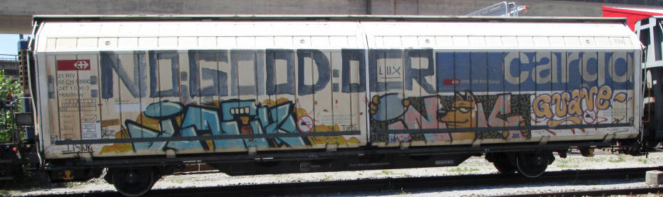 INOK GUAVE SBB-güterwagen graffiti