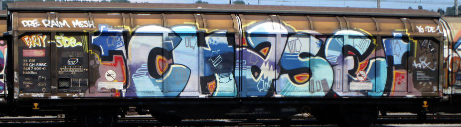 CHASE graffiti SBB güterwagen zürich