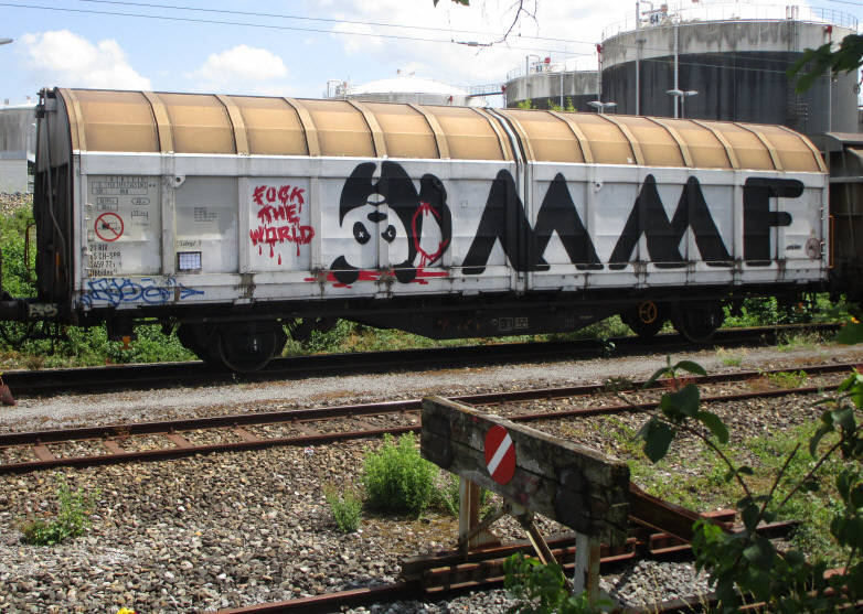 CMMW WWF graffiti SBB-güterwagen zürich