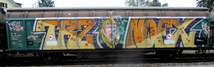TRZ NOFX SBB-Güterwagen graffiti zürich
