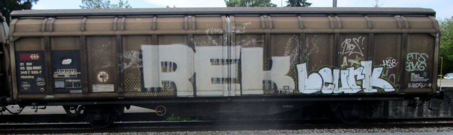 REK BEURK SBB-güterwagen graffiti zürich