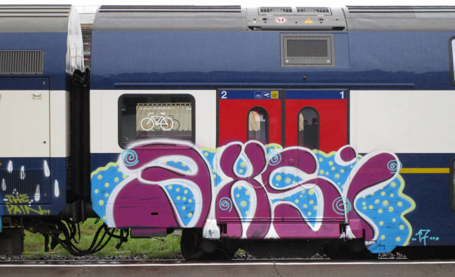 EXSI S-Bahn train graffiti zürich