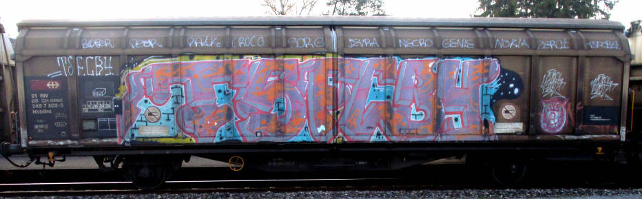 TFSCB4 SBB-Güterwagen Graffiti Zürich