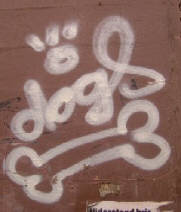 DOGS graffiti tag Bahnhof Enge SBB Zürich