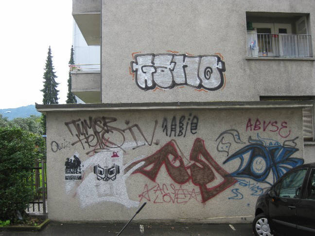 ONE ABIE graffiti tag zrich