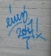 EINZ 2047 graffiti tag zrich
