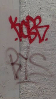 KCBR graffiti tag BYS graffiti tag zrich