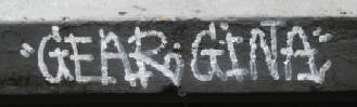 GEAR GINA graffiti tag zrich