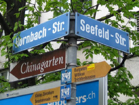 Ecke Seefeldstrasse und Hornbachstrasse Zrich Kreis 8 Seefeldquartier. Stadtansichten. Fotos.