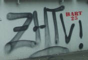 ZHTV graffiti tag kreuzplatz zürich