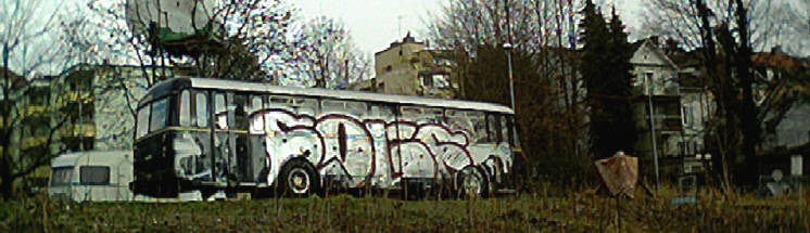graffiti bus auf kronenwiese zrich unterstrass