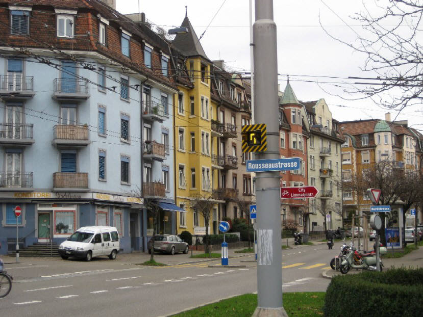 Zürich Nordbrücke Ecke Nordstrasse und Rousseasustrasse zürich wipkingen kreis 10