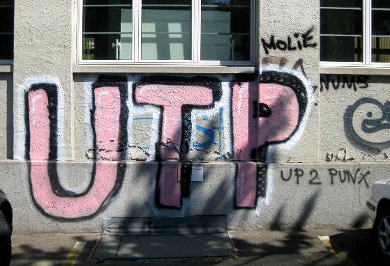UTP UP TO PUNX graffiti zrich