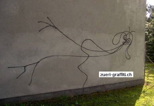 Harald Ngeli Undine Graffiti Streetart Figur