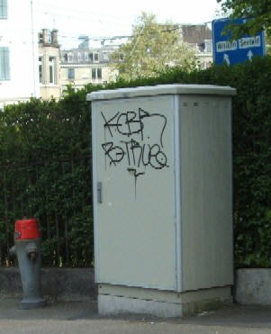 KCBR graffiti tag zrich seilergraben hirschengraben