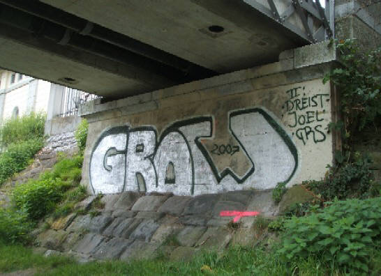 28.10.07. GROW graffiti an miliärbrücke zürich