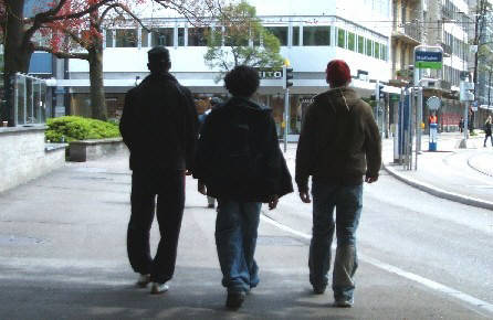 3 homies in zurich switzerland.