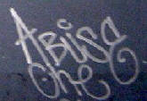 ABUSE graffiti tag zrich