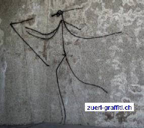 universitt zrich harald ngeli strichmnnchen graffiti streetart 2009