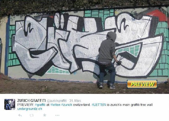 TIMELINE graffiti magazine now shows brand-new and exclusive zurich graffiti photos as a preview on it twitter account @zurichgraffiti