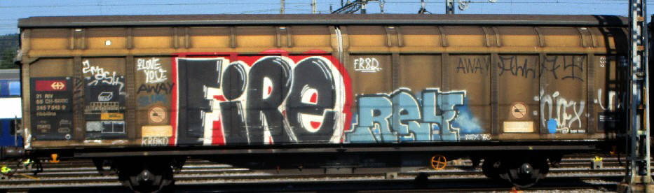 fire rek freight graffiti