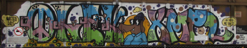 olek in dog we trust freight graffiti