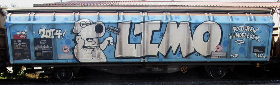 LIMO Hundelebe  SBB-güterwagen graffiti zürich