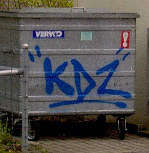 KDZ graffiti tag container ksnacht zrich