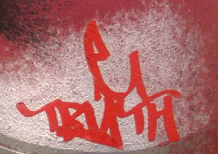 TRUTH graffiti tag
